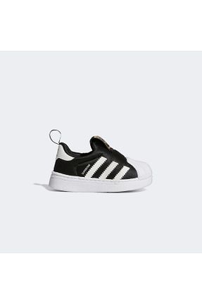 کفش اسنیکر مشکی بچه گانه بند دار adidas - کد 228235890