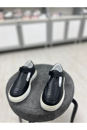 کفش کژوال مشکی بچه گانه چرم خالص Ecoflex - کد 896838994