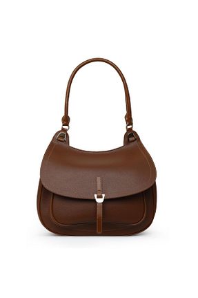 کیف دوشی قهوه ای زنانه چرم مصنوعی Matmazel - کد 896835590