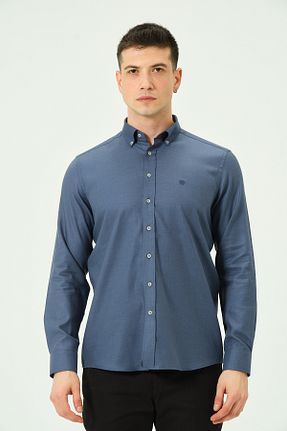 پیراهن سرمه ای مردانه رگولار PSY - کد 896838699