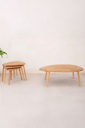 میز جلو مبلی قهوه ای چوب BAUPOR - کد 863630547