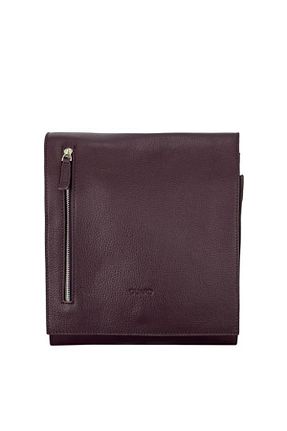 کیف پورتفوی و کلاچ زرشکی مردانه چرم خالص louisiana polo - کد 897900992