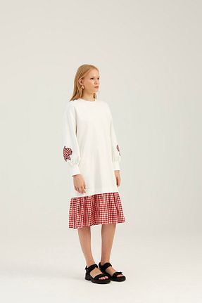 لباس سفید زنانه بافتنی Naar - کد 875917410