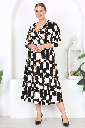 لباس سایز بزرگ مشکی زنانه ویسکون Mooi XXL - کد 862743668