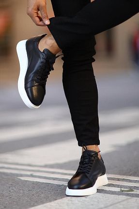 کفش کژوال مشکی مردانه چرم خالص Shoetyle - کد 896872029