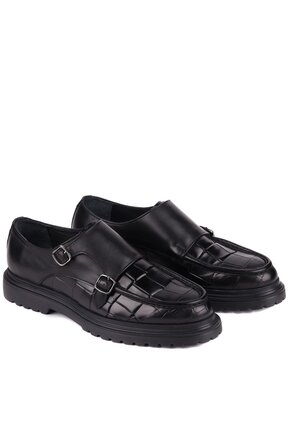 کفش کژوال مشکی مردانه پاشنه کوتاه (1 - 4 سانتی متر) Shoetyle - کد 799696372