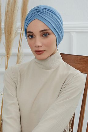 کلاه شنای حجاب آبی زنانه Aisha