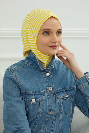 کلاه شنای حجاب زرد زنانه Ayşe Tasarım - کد 262606425