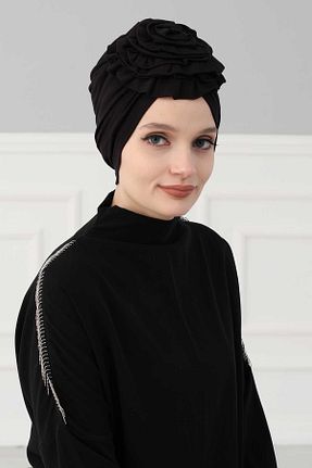 کلاه شنای حجاب مشکی زنانه Aisha