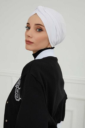 کلاه شنای حجاب سفید زنانه Aisha