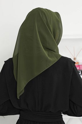 شال خاکی زنانه شیفون Aisha