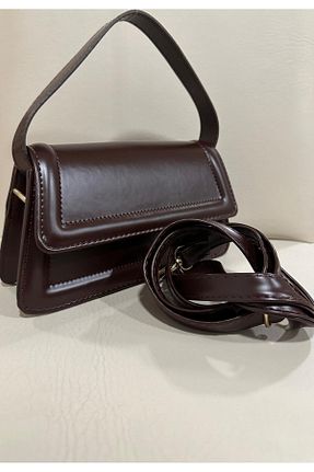 کیف دستی قهوه ای زنانه ابعاد کوچک RumyaCollection - کد 896879529