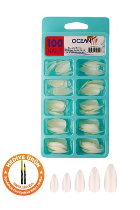 ناخن مصنوعی و اکسسوری سفید Ocean - کد 342801573