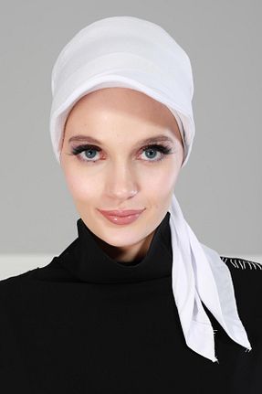 کلاه شنای حجاب سفید زنانه Aisha