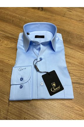 پیراهن آبی مردانه رگولار Chamis - کد 765129057