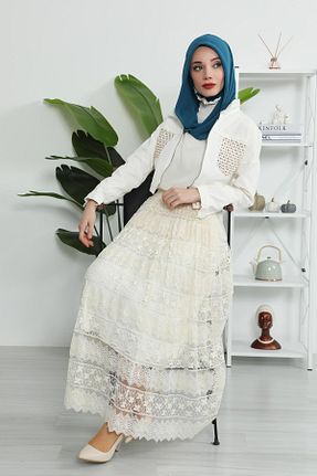 شال آبی زنانه شیفون Aisha