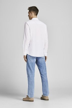 پیراهن سفید مردانه رگولار Jack & Jones - کد 219410905