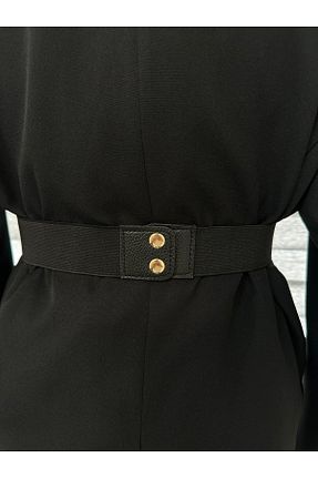 کمربند مشکی زنانه چرم مصنوعی MODAM HİFA - کد 896885696