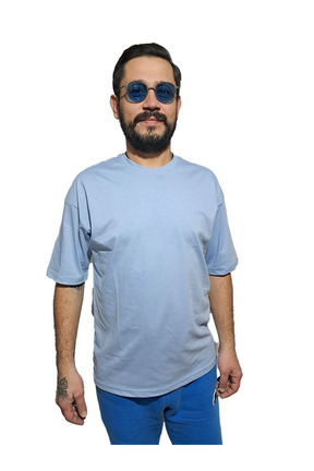 تیشرت فیروزه ای مردانه اورسایز Çarşı35 - کد 879429438