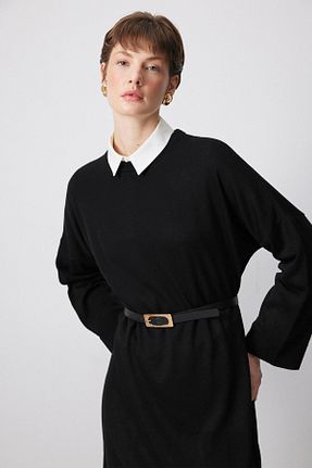 لباس حجاب مشکی زنانه اورسایز Touche Prive - کد 896890838