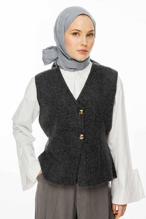 شال طوسی زنانه پنبه ای VALOR - کد 896890760