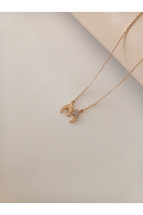 گردنبند استیل ( فولاد ) طلائی استیل (فولاد) Tişt Accessory - کد 896893999