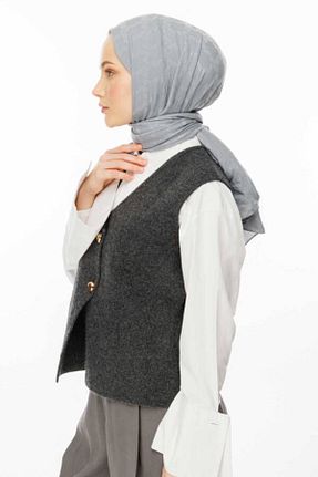 شال طوسی زنانه پنبه ای VALOR - کد 896890760