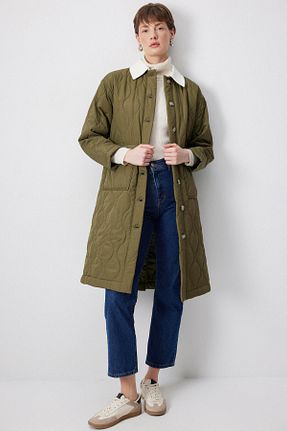 کاپشن حجاب خاکی زنانه رگولار Touche Prive - کد 896896724