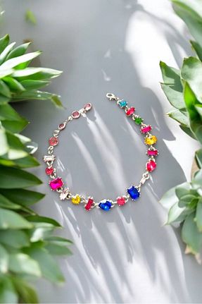 گردنبند جواهر رنگی زنانه مروارید sahrastyle - کد 896896917