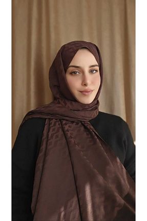 روسری قهوه ای İpek Jakar NANTİREA - کد 896896875