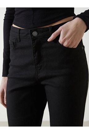 شلوار مشکی زنانه جین LC Waikiki - کد 896898203