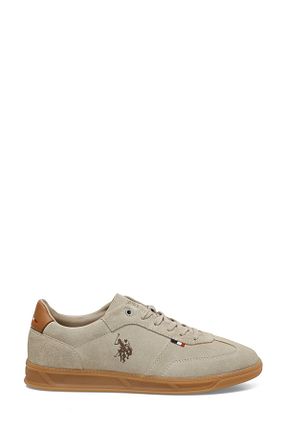 کفش اسنیکر بژ مردانه چرم اصل U.S. Polo Assn. - کد 896902424