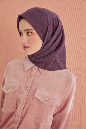 روسری بنفش پنبه ای MİRAY - کد 222496640