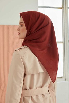 روسری نارنجی پنبه ای MİRAY - کد 117569120