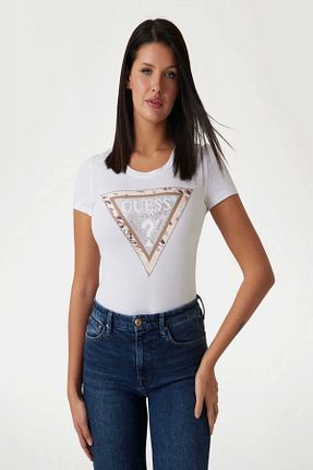 تیشرت رنگی زنانه رگولار Guess - کد 896908155