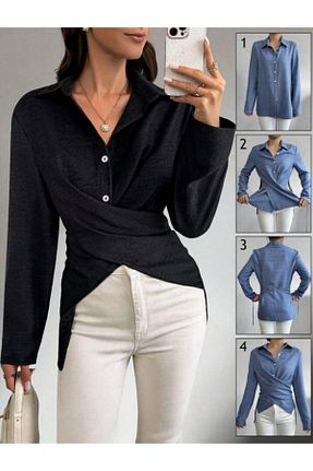 پیراهن مشکی زنانه رگولار Moda Monisa - کد 896907928