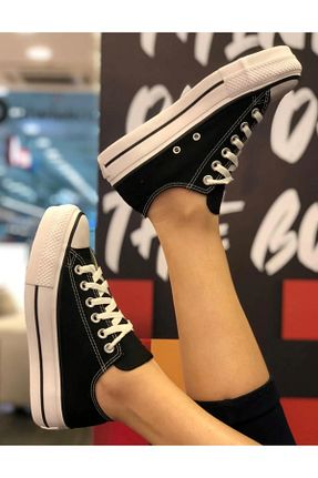 کفش اسنیکر مشکی زنانه بند دار ELİTE STEP - کد 879769193