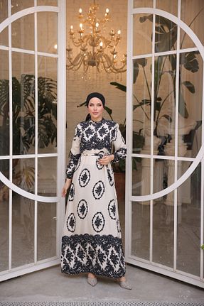 لباس حجاب سفید زنانه اورسایز Zaure - کد 896928592