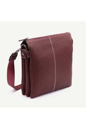 کیف پستچی زرشکی زنانه چرم خالص Uderra Leather - کد 896927297