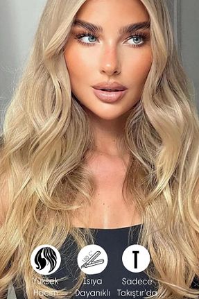 کلاه گیس زرد زنانه Takıştır - کد 101250853