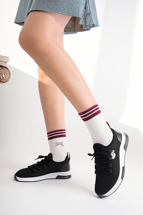 کفش اسنیکر مشکی زنانه بند دار shop - کد 896939367