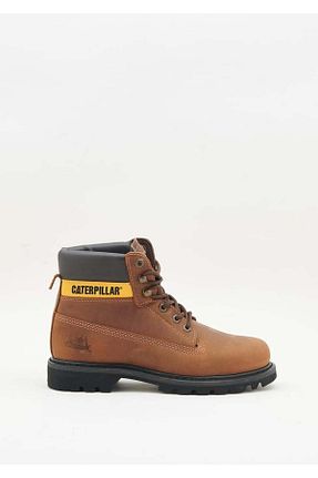 بوت / نیم بوت قهوه ای مردانه چرم خالص Caterpillar - کد 896929529