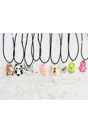 گردنبند جواهر رنگی بچه گانه چرم Store - کد 896976945