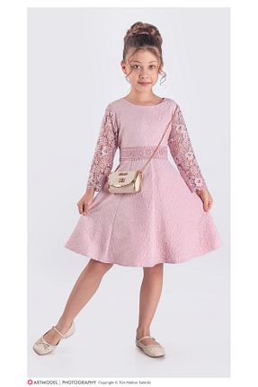 لباس صورتی بچه گانه بافتنی Zaziko Kids - کد 897838213