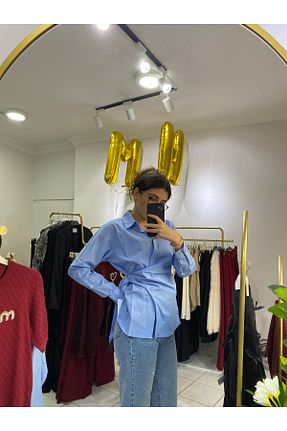 پیراهن آبی زنانه اسلیم Hm boutique - کد 896989301