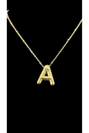 گردنبند استیل ( فولاد ) زرد زنانه استیل (فولاد) Butik - کد 886367596