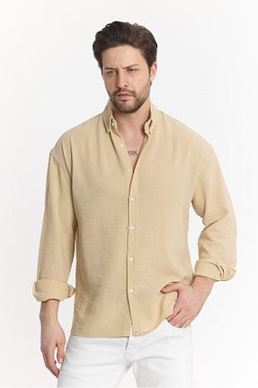پیراهن بژ مردانه گشاد Richarlison - کد 894856807