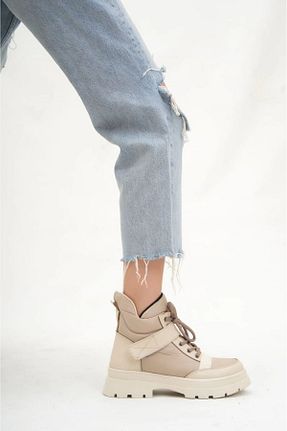بوت / نیم بوت بژ زنانه EVA / PVC otuzbesshoes - کد 896988195