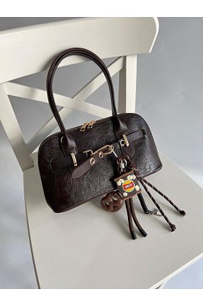 کیف دوشی قهوه ای زنانه چرم مصنوعی Mia Collection - کد 897004847
