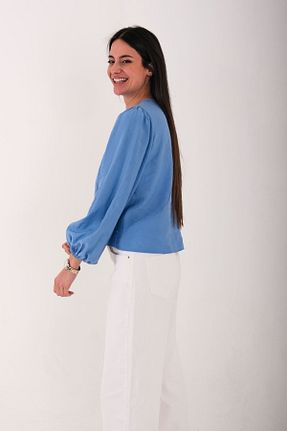 بلوز آبی زنانه ساده Blues Outlet - کد 896979428